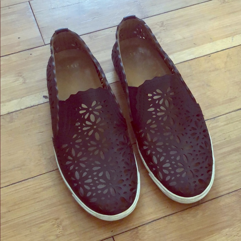 Aerin black Floral shoes